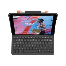 Logitech Slim Folio Plastic Keyboard Case for 10.2 iPad, Graphite (920-009473)