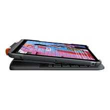 Logitech 920-009473 Slim Folio Plastic Keyboard Case for 10.2 iPad, Graphite