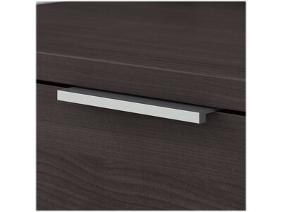 Bush Business Furniture Jamestown 60" L-Shaped Desk Bundle, Storm Gray (JTN021SGSU)