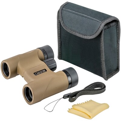 Carson Optical Stinger Compact Portable 8x 22 mm Binoculars, Brown/Black (HW-822)