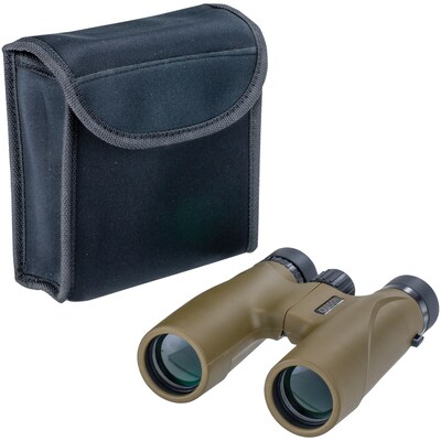 Carson Optical Stinger Compact Portable 12x 32 mm Binoculars, Brown/Black (HW-232)