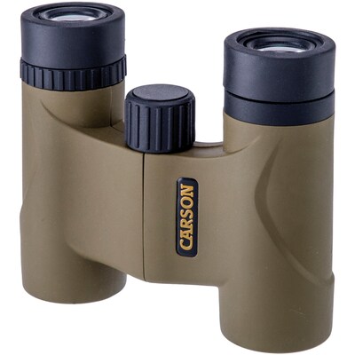 Carson Optical Stinger Compact Portable 8x 22 mm Binoculars, Brown/Black (HW-822)