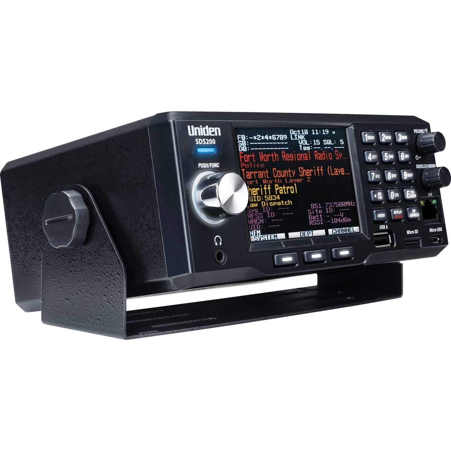 Uniden True I/Q SDS200 Trunk Tracker X Base/Mobile Scanner, Black