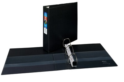 Avery EZD Heavy Duty 2 3-Ring Non-View Binder, Black (79982)