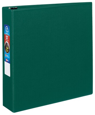 Avery EZD Heavy Duty 2 3-Ring Non-View Binder, Green (79782)