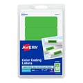 Avery Laser Color Coding Labels, 1 x 3, Neon Green, 5/Sheet, 40 Sheets/Pack (5494)