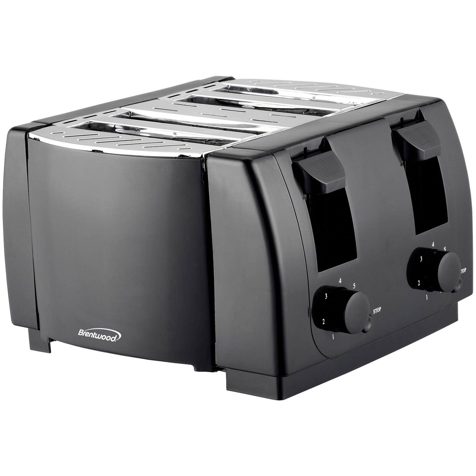 Brentwood Appliances Cool Touch 4-Slice Toaster, Black (TS-285)
