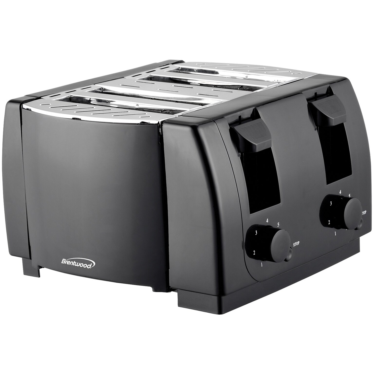 Brentwood Appliances Cool Touch 4-Slice Toaster, Black (TS-285)