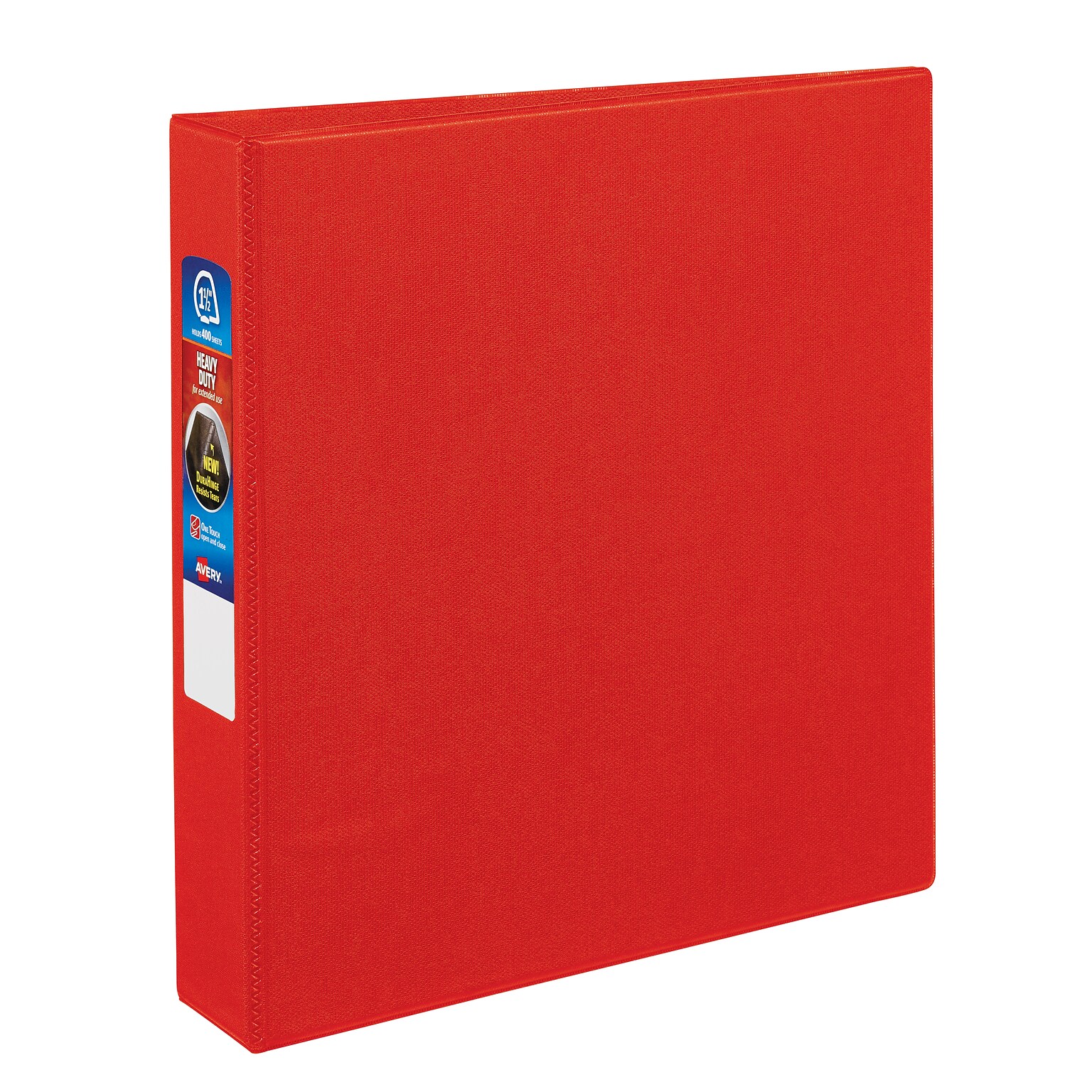 Avery Heavy Duty 1.5 3-Ring Non-View Binder, Red (79585)