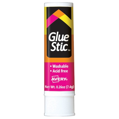 Avery GlueStic Glue Sticks, 0.26 oz. (00166)