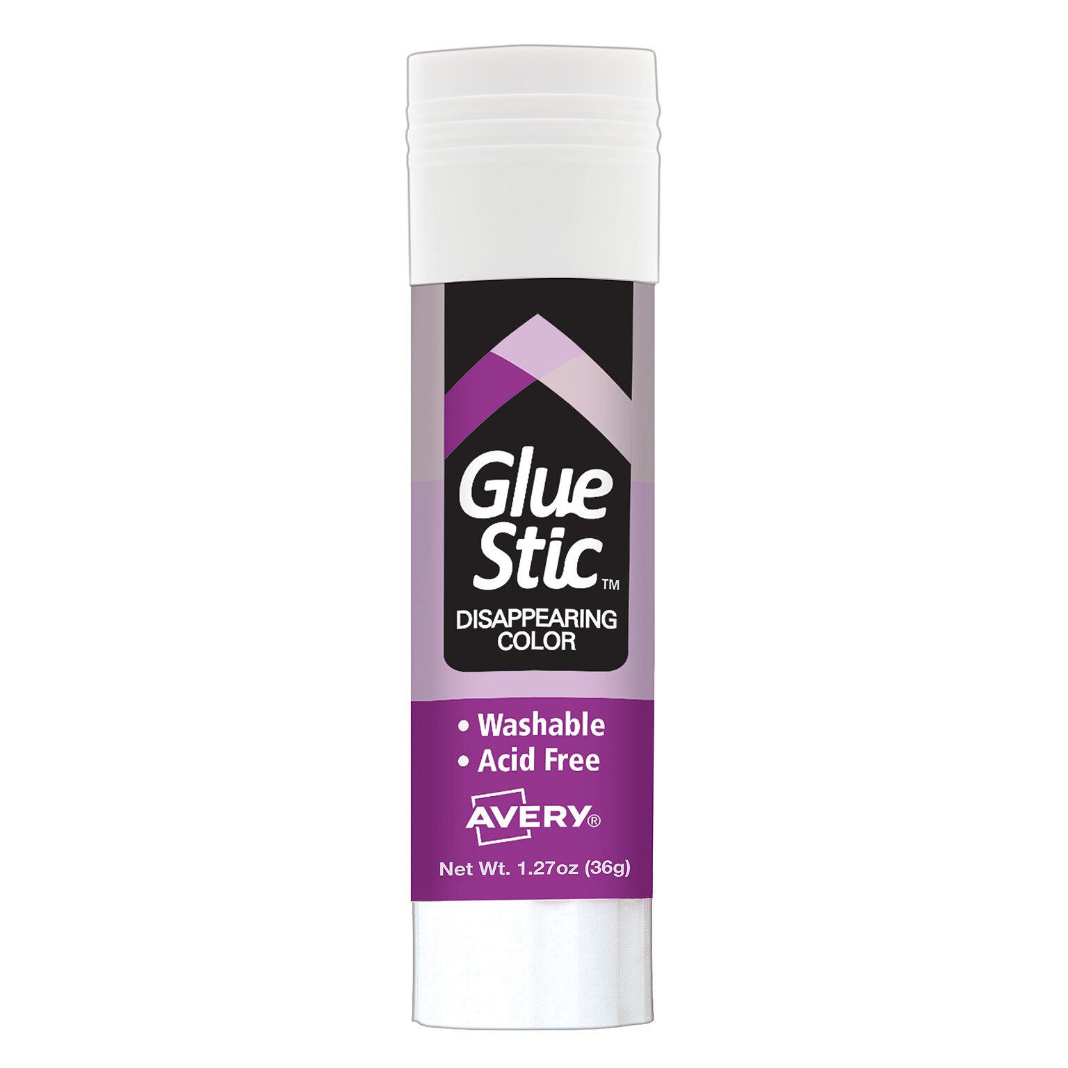 Avery Glue Stic Washable Glue Sticks, Purple (00226)