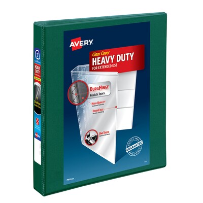 Avery 1 3-Ring View Binder, Green (79172)
