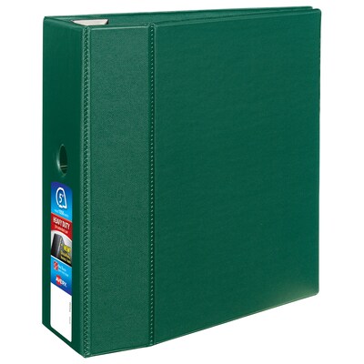 Avery Heavy-Duty 5 3-Ring Non-View Binder, Green (79786)