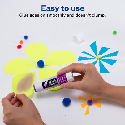 Avery Glue Stic Washable Glue Sticks, Purple (00226)