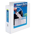 Avery Extra-Wide Heavy Duty 3 3-Ring View Binders, One Touch EZD Ring, White (01321)