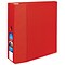 Avery EZD Heavy-Duty 5 3-Ring Non-View Binder, Red (AVE79586)