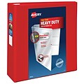 Avery 4 3-Ring View Binder, Red (79326)