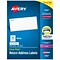 Avery Easy Peel Laser Return Address Labels, 1/2 x 1-3/4, White, 80 Labels/Sheet, 100 Sheets/Pack,