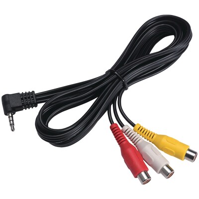 KENWOOD 5 ft. A/V Input Cable, Black (CA-C3AV)