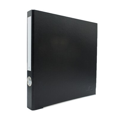 Bindertek 2-Ring 1-Inch Premium Binders, Black (XSLN-BK)