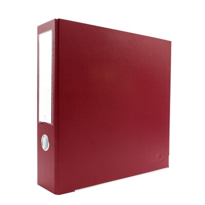 Bindertek Premium 2 3-Ring Non-View Binders, D-Ring, Brick Red (3EFN-BR)