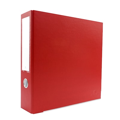 Bindertek Premium 2 3-Ring Non-View Binders, D-Ring, Red (3EFN-RD)