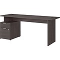 Bush Business Furniture Jamestown 71 Computer Desk Bundle, Storm Gray (JTN001SGSU)