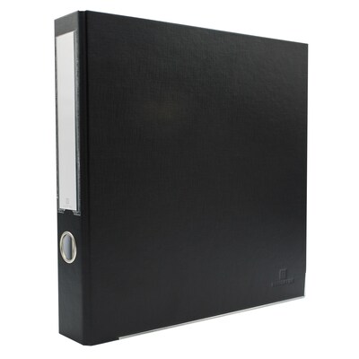 Bindertek Premium 1 1/2 3-Ring Non-View Binders, D-Ring, Black (3SLN-BK)