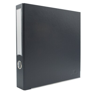 Bindertek Premium 1 1/2 3-Ring Non-View Binders, D-Ring, Dark Gray (3SLN-DG)