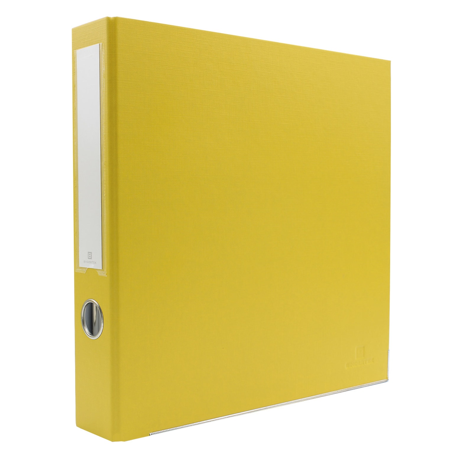 Bindertek Premium 1 1/2 3-Ring Non-View Binders, D-Ring, Yellow (3SLN-YE)