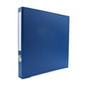 Bindertek Premium 1 3-Ring Non-View Binder, Navy (3XSLN-NV)