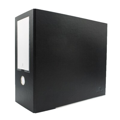 Bindertek Premium 1/2 3-Ring Non-View Binders, D-Ring, Black (3XXLN-BK)