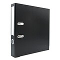 Bindertek Premium 2 2-Ring Non-View Binders, Black (SLN-BK)