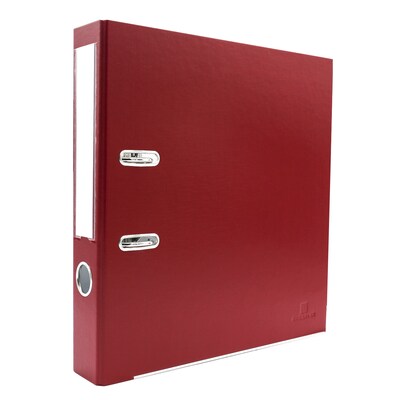 Bindertek Premium 2 2-Ring Non-View Binders, Brick Red (SLN-BR)