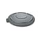 Rubbermaid Brute Round Plastic Container Lid, Gray, 55 Gallons (FG265400GRAY)