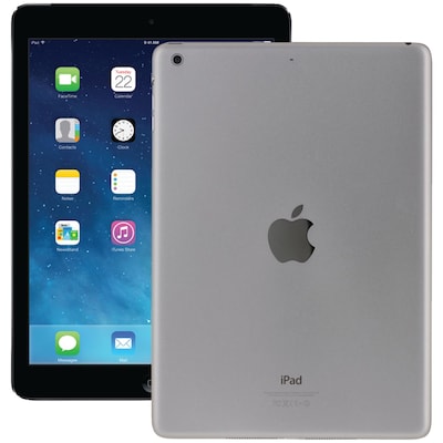 Apple Refurbished iPad Air, 9.7, Tablet, 16GB, iOS 10, Black (MD785/A7/1.4/16GB/WI-FI)