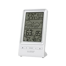 La Crosse Technology Indoor/Outdoor Tabletop Weather Station, Digital, White (308-1415FCT)