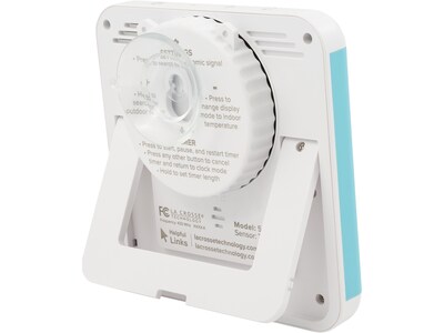 La Crosse Technology Shower Cube Atomic Wall/Table Clock (515-1912)