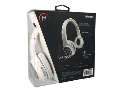 Morpheus 360 Tremors Bluetooth Wireless On-Ear Headphones, White (HP4500W)