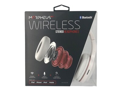 Morpheus 360 Tremors Bluetooth Wireless On-Ear Headphones, Rose Gold (HP4500R)