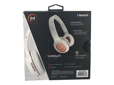 Morpheus 360 Tremors Bluetooth Wireless On-Ear Headphones, Rose Gold (HP4500R)