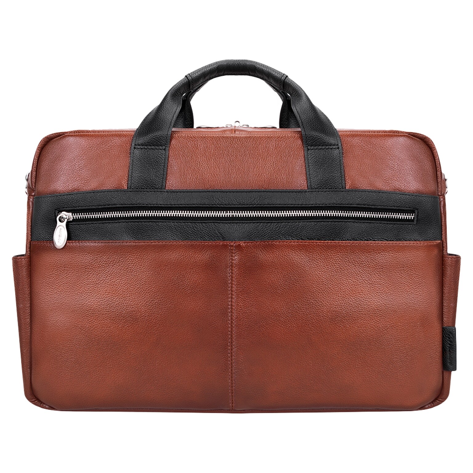 McKleinUSA SOUTHPORT U Series Leather Dual Compartment Briefcase, Brown (19100)