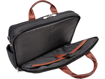 McKleinUSA SOUTHPORT U Series Nylon Dual Compartment Briefcase, Black (79105)