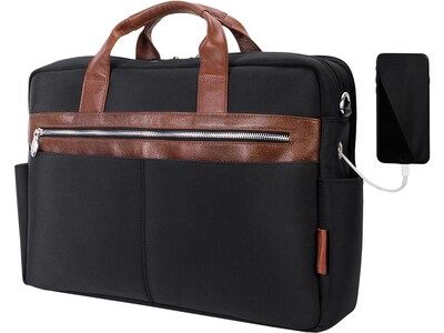 McKleinUSA SOUTHPORT U Series Nylon Dual Compartment Briefcase, Black (79105)