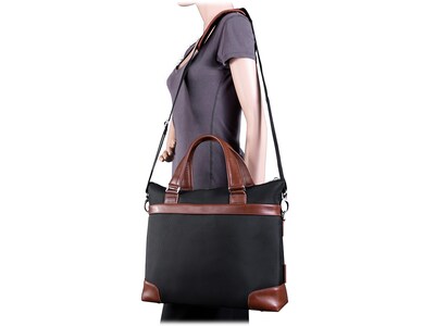 McKleinUSA EASTWARD U Series Nylon Pocket Briefcase, Black (78395)