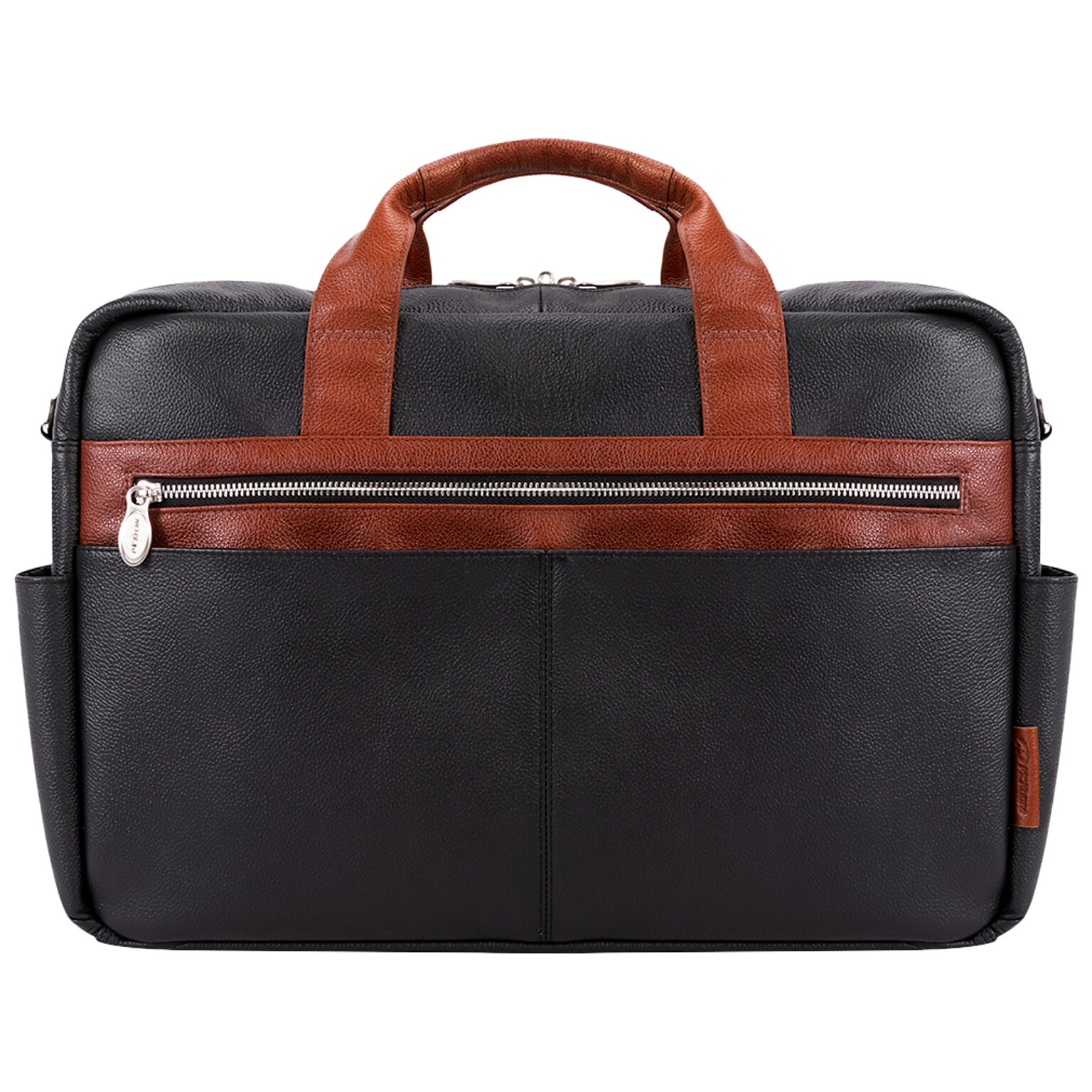 McKleinUSA SOUTHPORT U Series Leather Dual Compartment Briefcase, Black (19102)