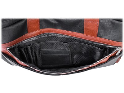 McKleinUSA SOUTHPORT U Series Leather Dual Compartment Briefcase, Black (19102)