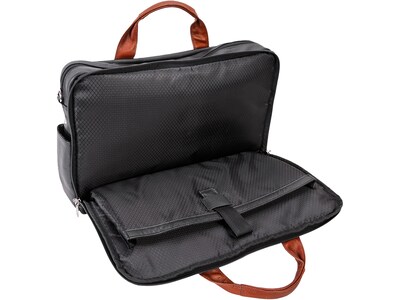 McKleinUSA SOUTHPORT U Series Leather Dual Compartment Briefcase, Black (19102)