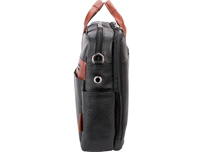 McKleinUSA SOUTHPORT U Series Leather Dual Compartment Briefcase, Black (19102)