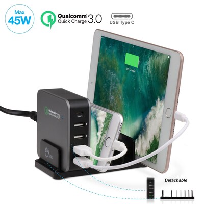 SIIG USB Charging Kit/Bundle for Most Smartphones, Black (AC-PW1714-S1)